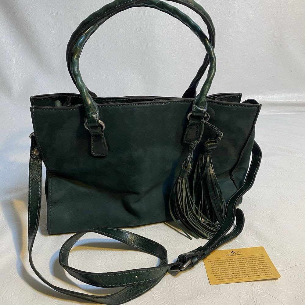 Patricia Nash Green Suede Bag